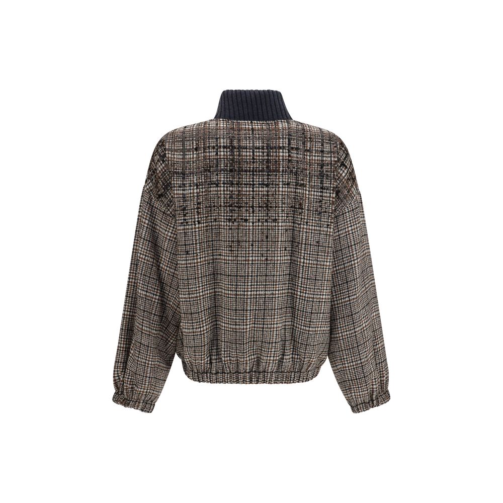 Brunello Cucinelli Beige Polyamide Full-Length Jacket Brunello Cucinelli