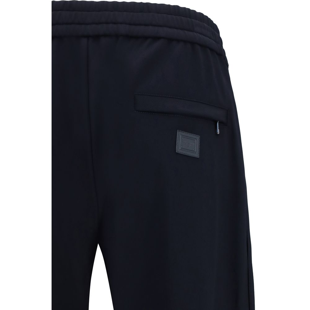 Dolce & Gabbana Blue Polyamide Athletic Pants Dolce & Gabbana