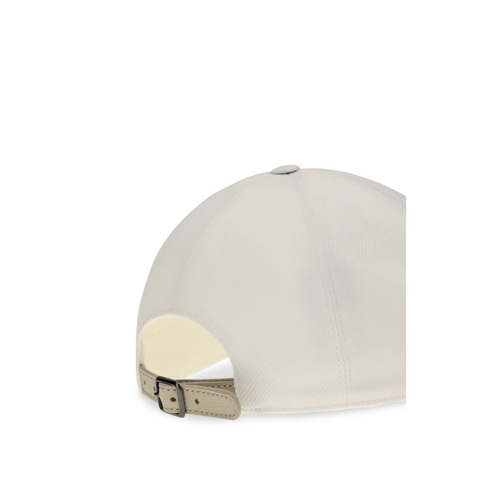 Brunello Cucinelli White Cotton Cap (Baseball Hat) Brunello Cucinelli