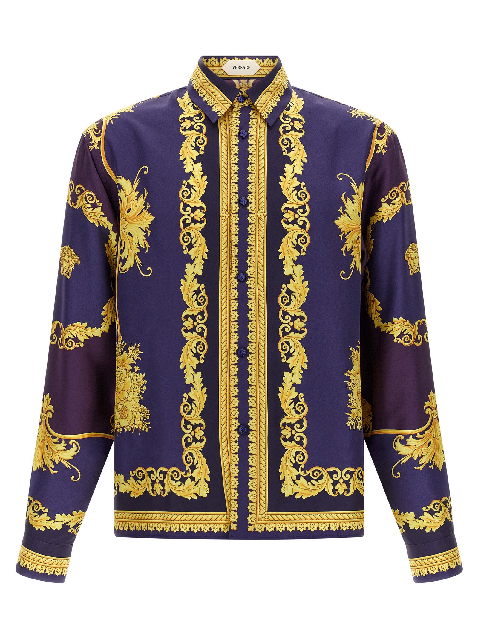 Versace Multicolor Silk Blouse Versace