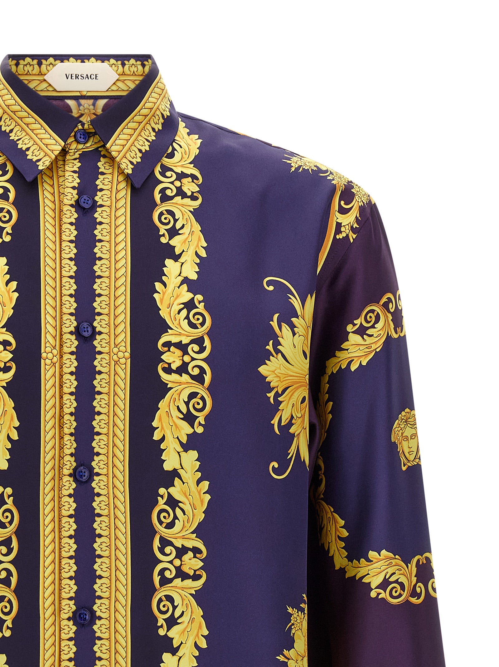 Versace Multicolor Silk Blouse Versace