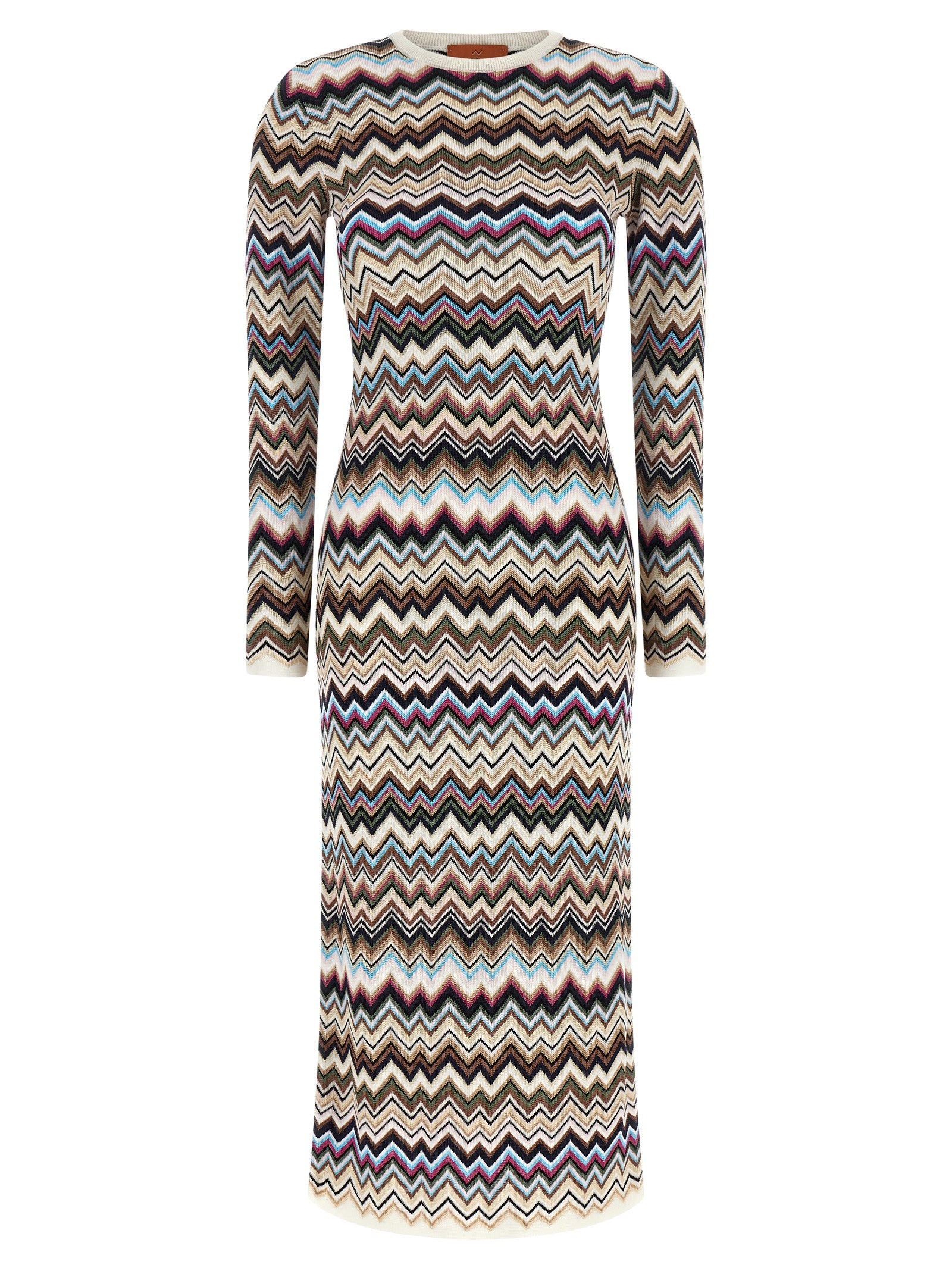 Missoni Multicolor Viscose Midi Dress Missoni