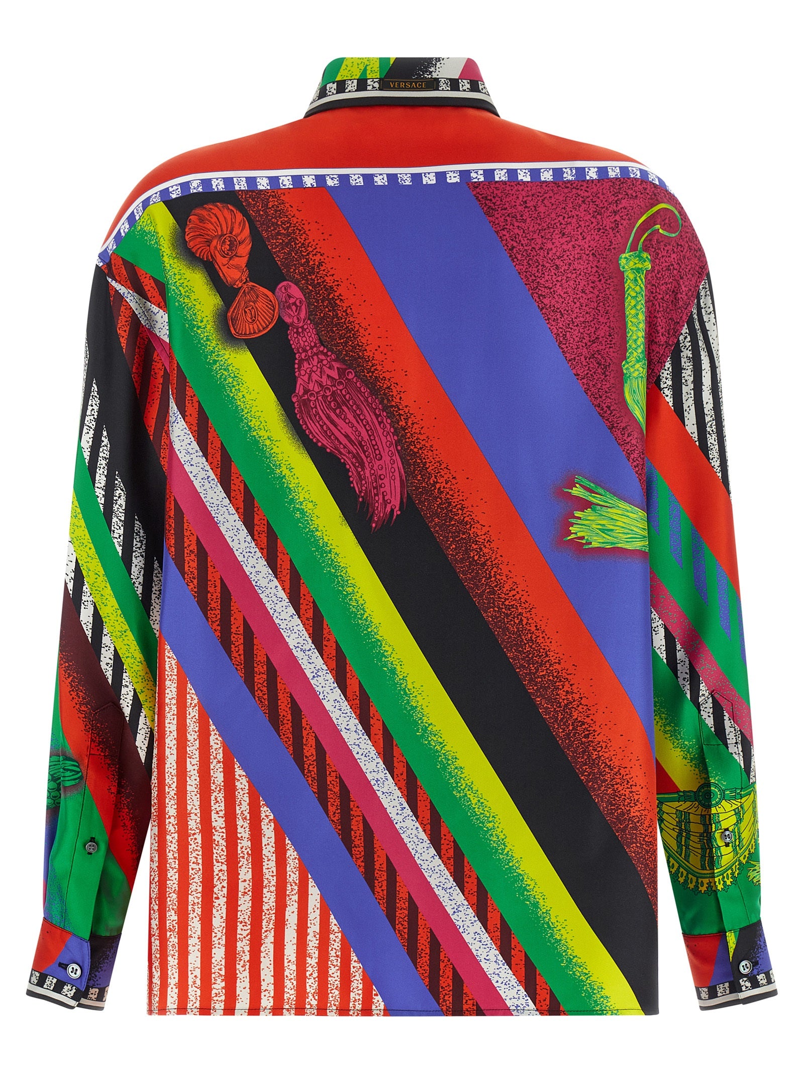 Versace Multicolor Silk Blouse Versace