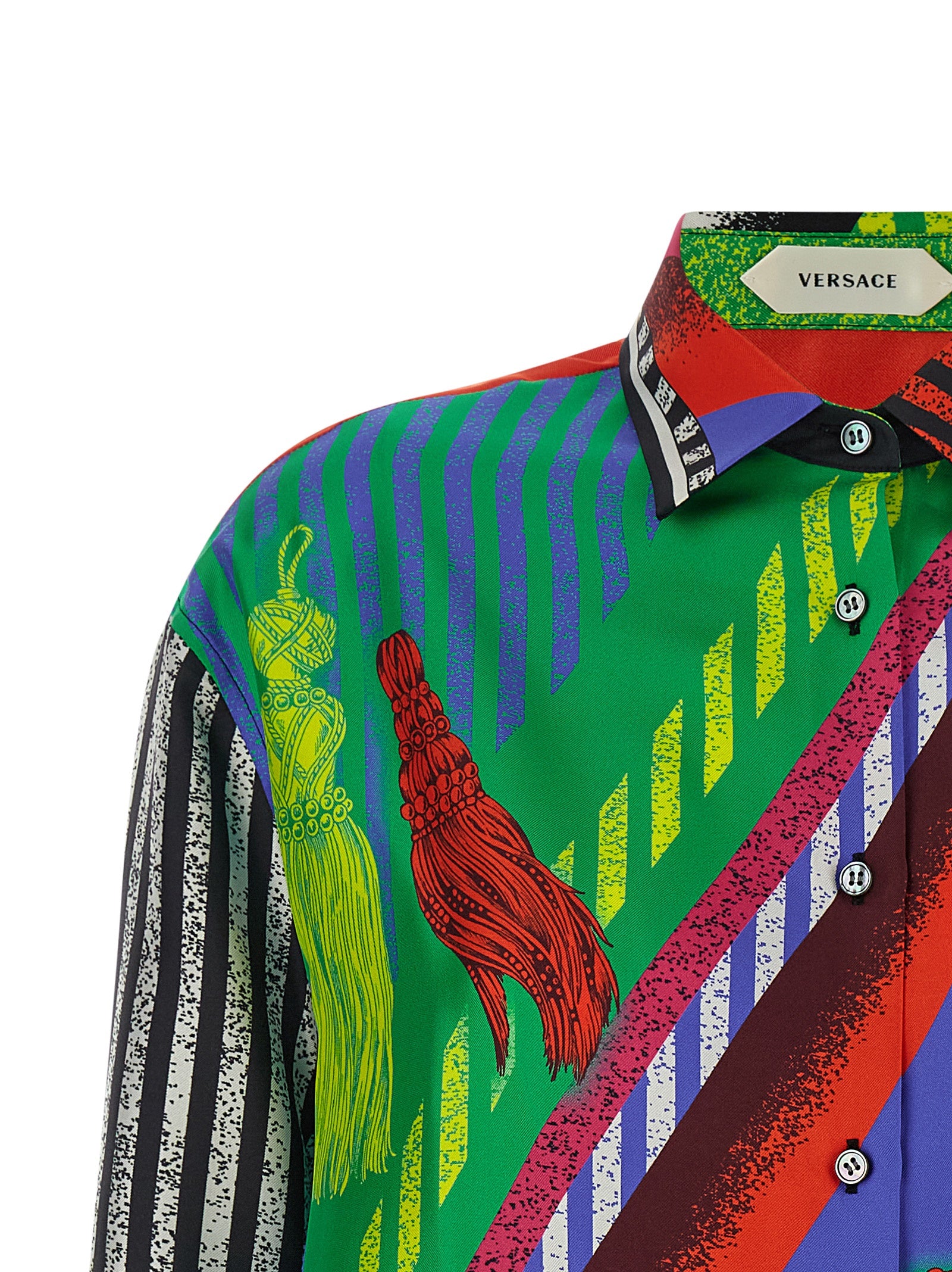 Versace Multicolor Silk Blouse Versace