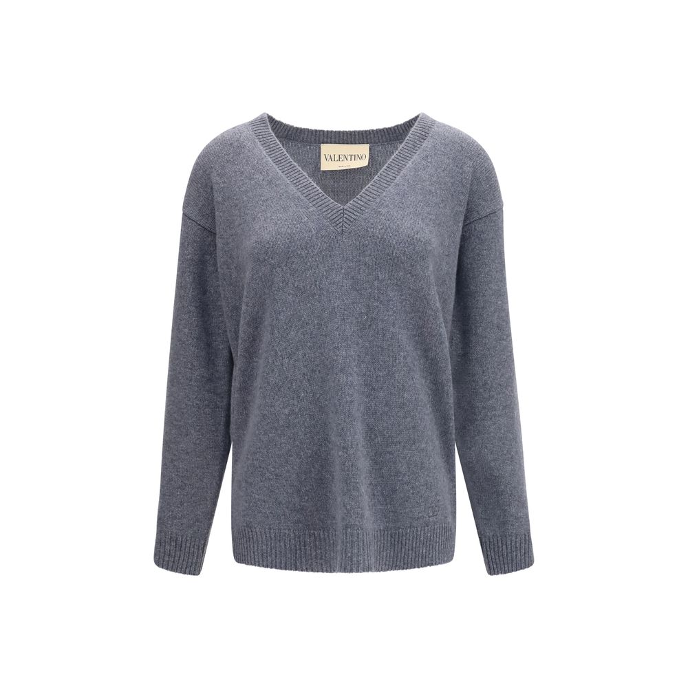 Valentino Garavani Gray Cashmere Sweater Valentino Garavani