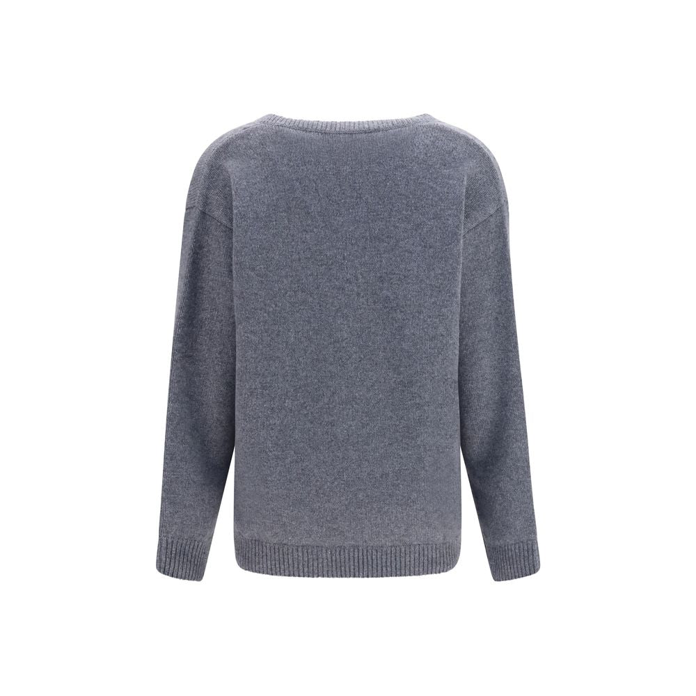 Valentino Garavani Gray Cashmere Sweater Valentino Garavani