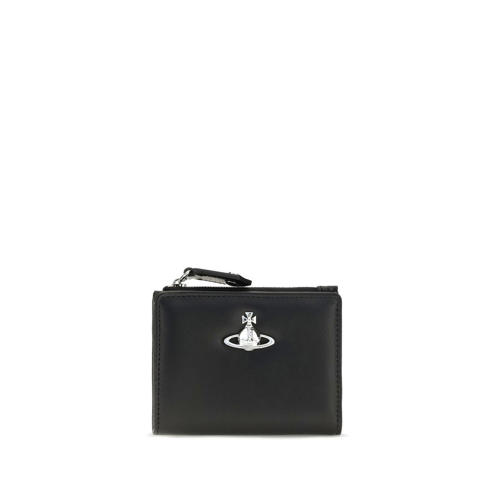 Vivienne Westwood Black Calf Leather Bos Taurus Wallet Vivienne Westwood