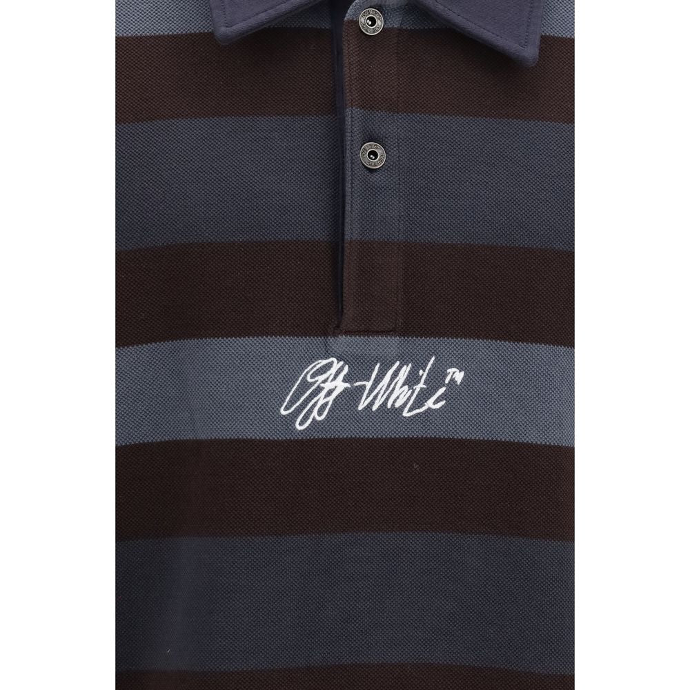 Off-White Multicolor Cotton Polo Shirt Off-White