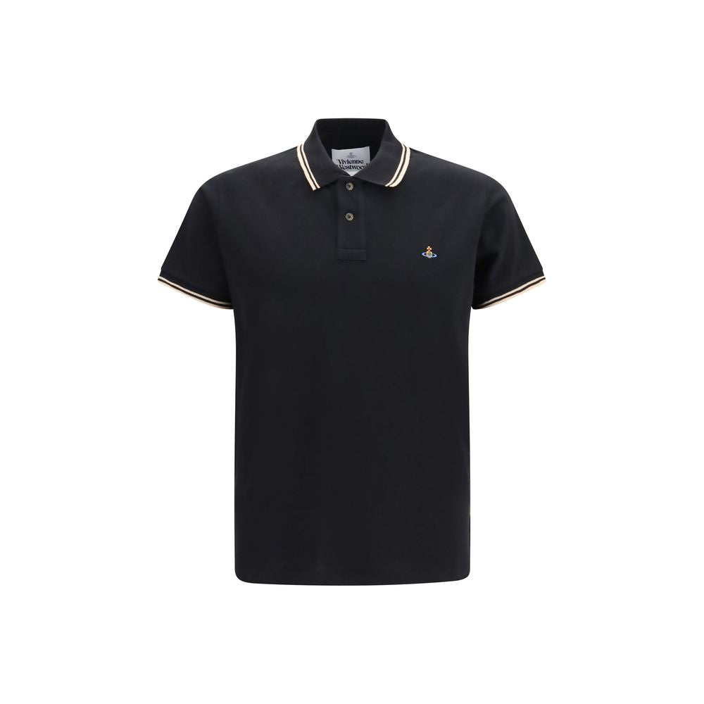 Vivienne Westwood Black Cotton Polo Shirt Vivienne Westwood