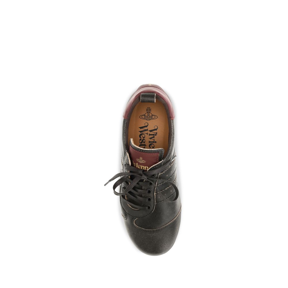 Vivienne Westwood Black Calf Leather Bos Taurus Sneakers Vivienne Westwood