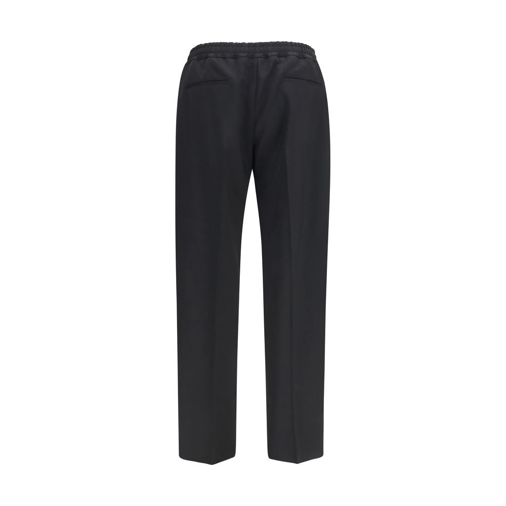 Valentino Garavani Black Cotton Chino Pants Valentino Garavani