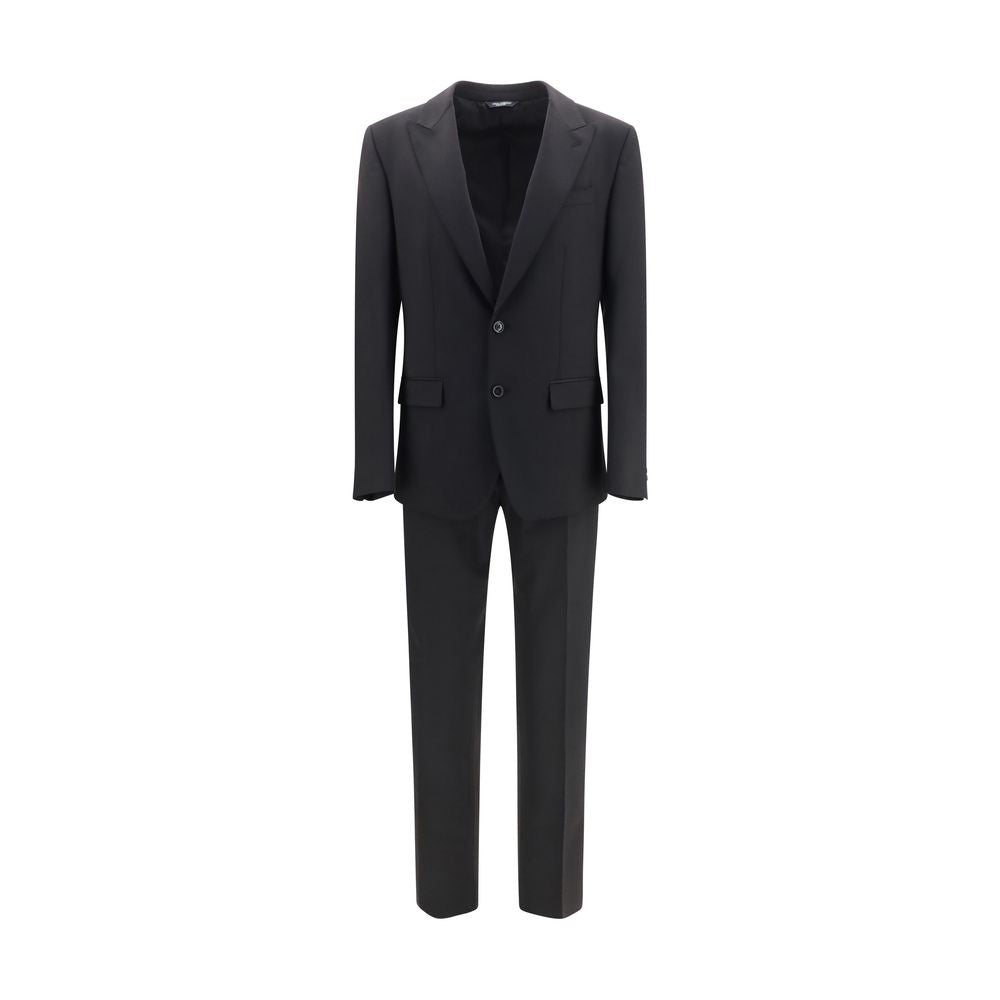 Dolce & Gabbana Black Wool Oves Aries Two-Piece Suit Dolce & Gabbana