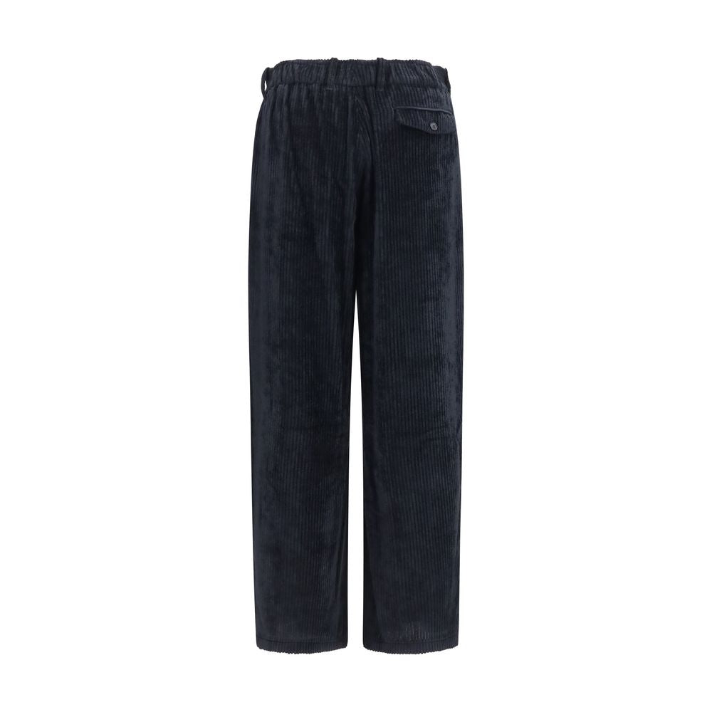 Giorgio Armani Black Viscose Casual Pants Giorgio Armani