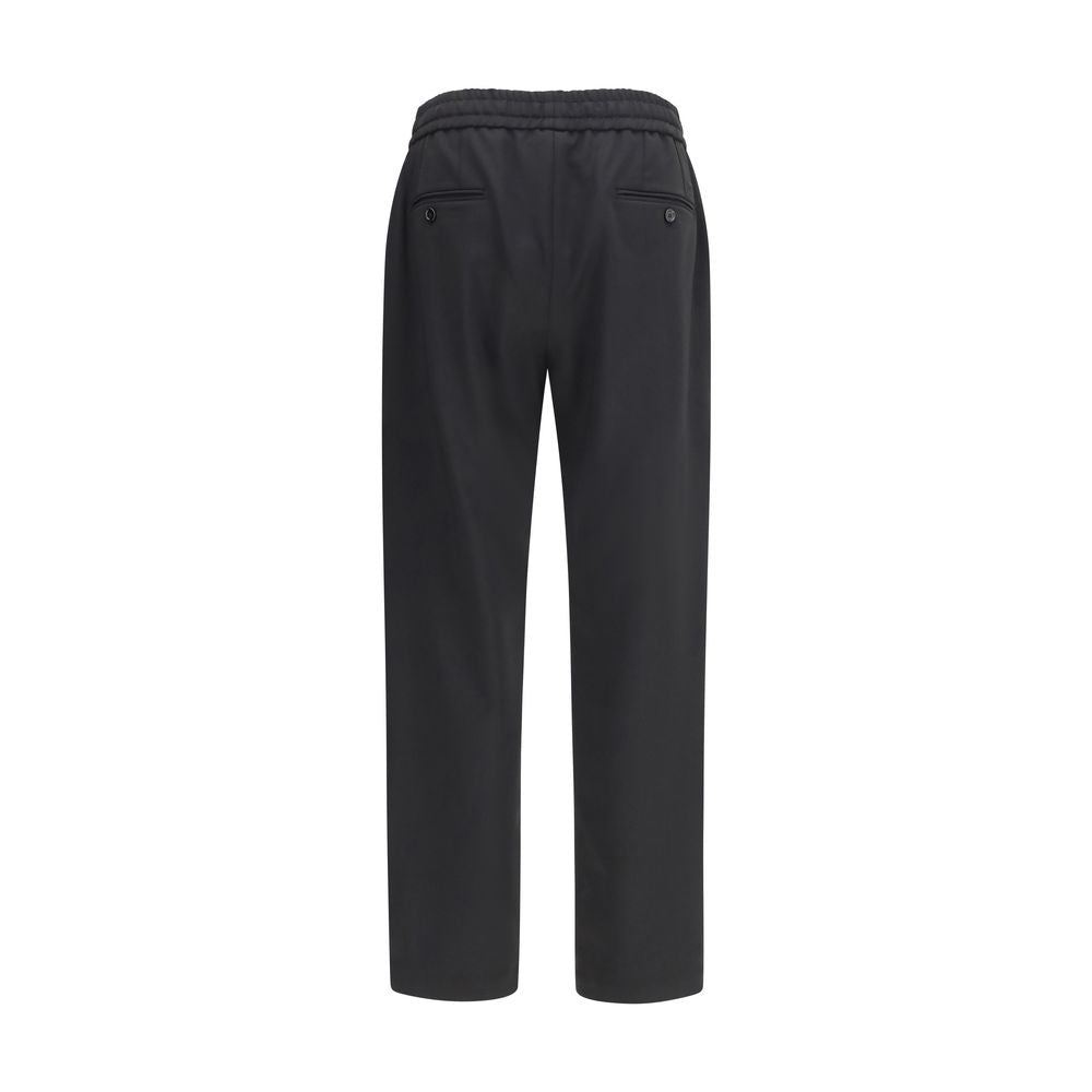 Dolce & Gabbana Black Wool Oves Aries Joggers (Workout Pants) Dolce & Gabbana
