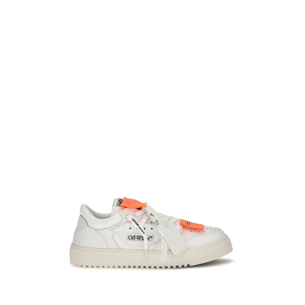 Off-White White Calf Leather Bos Taurus Low Top Sneakers Off-White