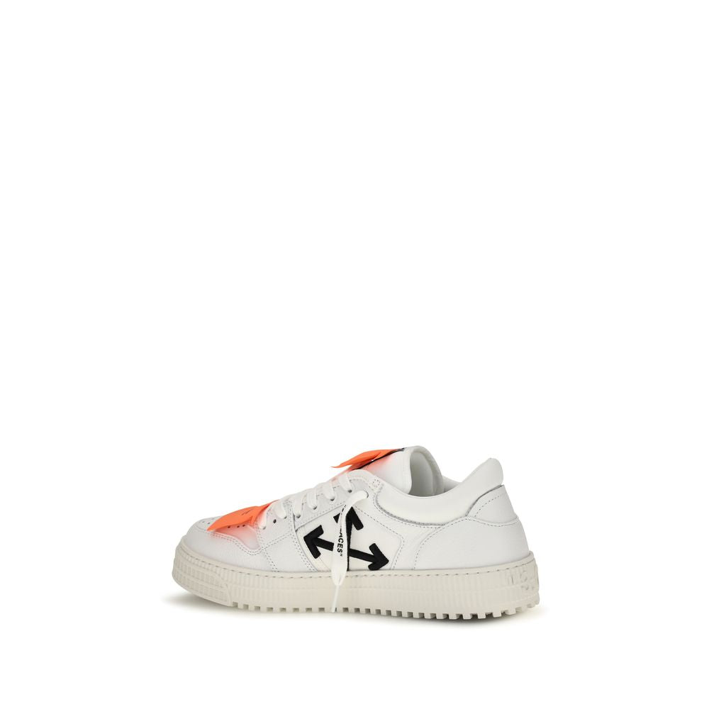 Off-White White Calf Leather Bos Taurus Low Top Sneakers Off-White