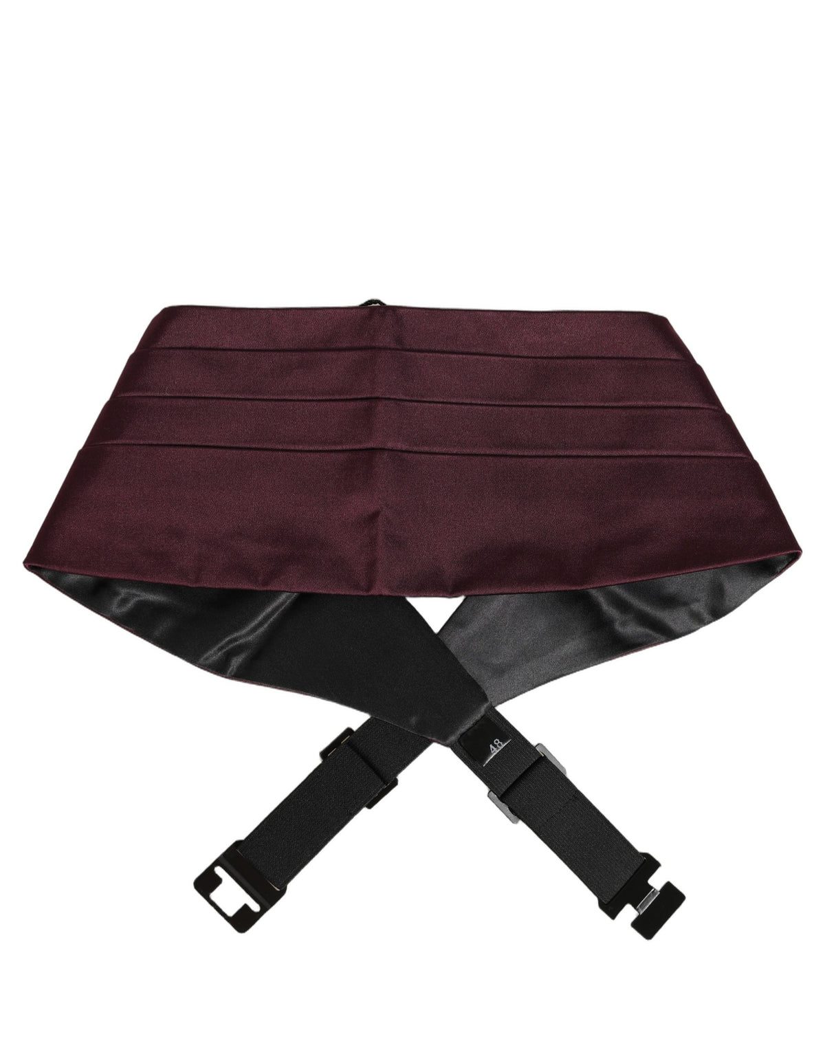 Dolce & Gabbana Maroon Men 100% Silk Belt Waist Cummerbund Dolce & Gabbana