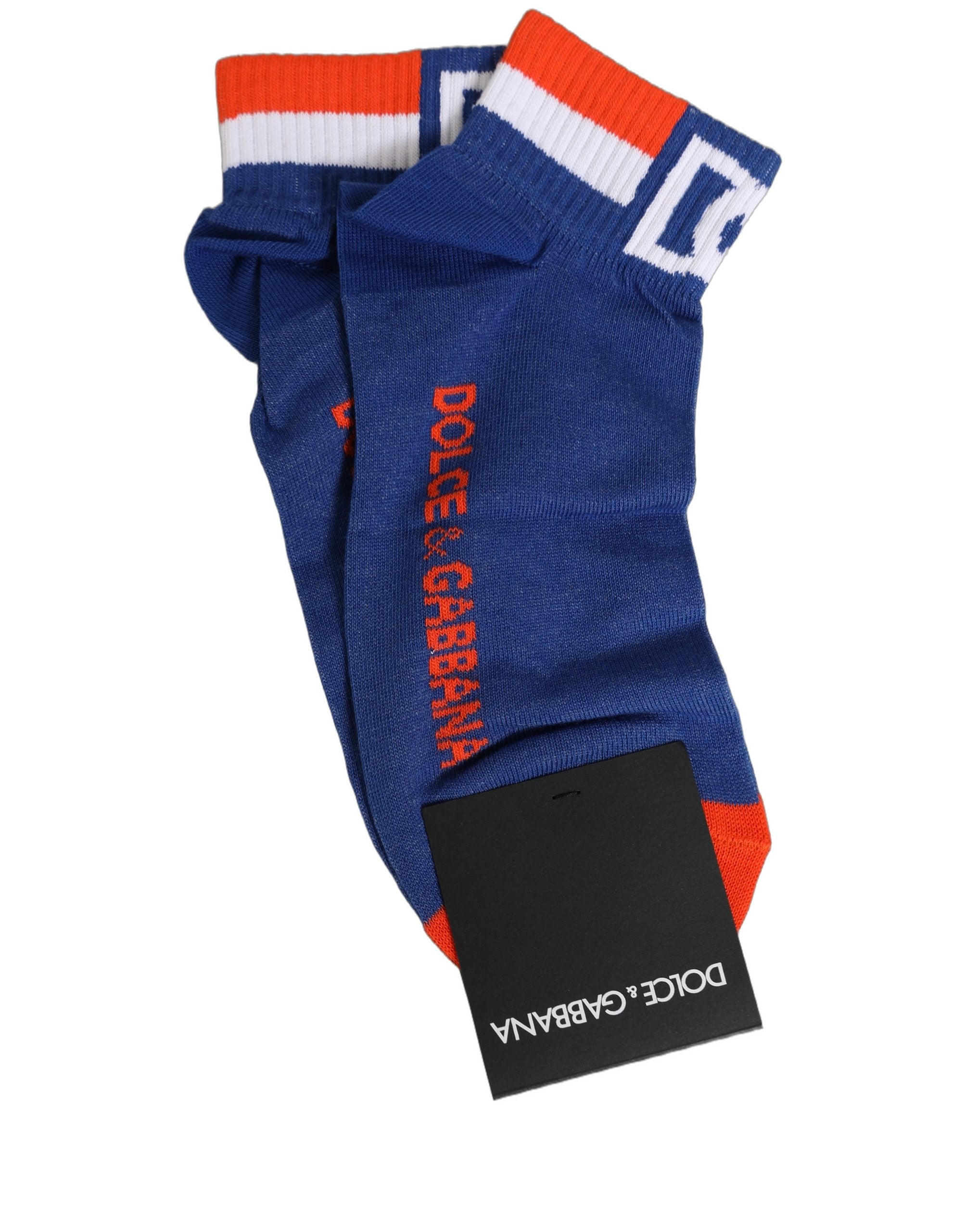 Dolce & Gabbana Men Multicolor Cotton Ankle Length Accessory Socks Dolce & Gabbana