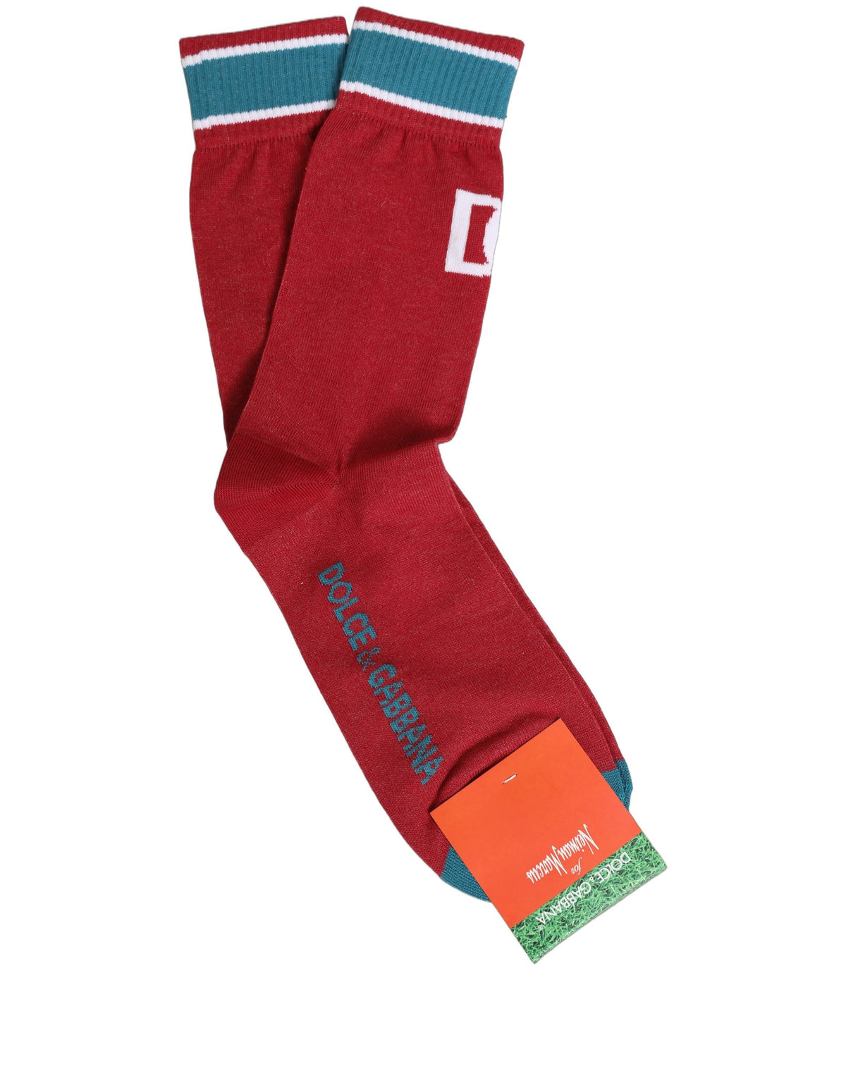 Dolce & Gabbana Men Multicolor Cotton Mid Calf Accessory Socks Dolce & Gabbana