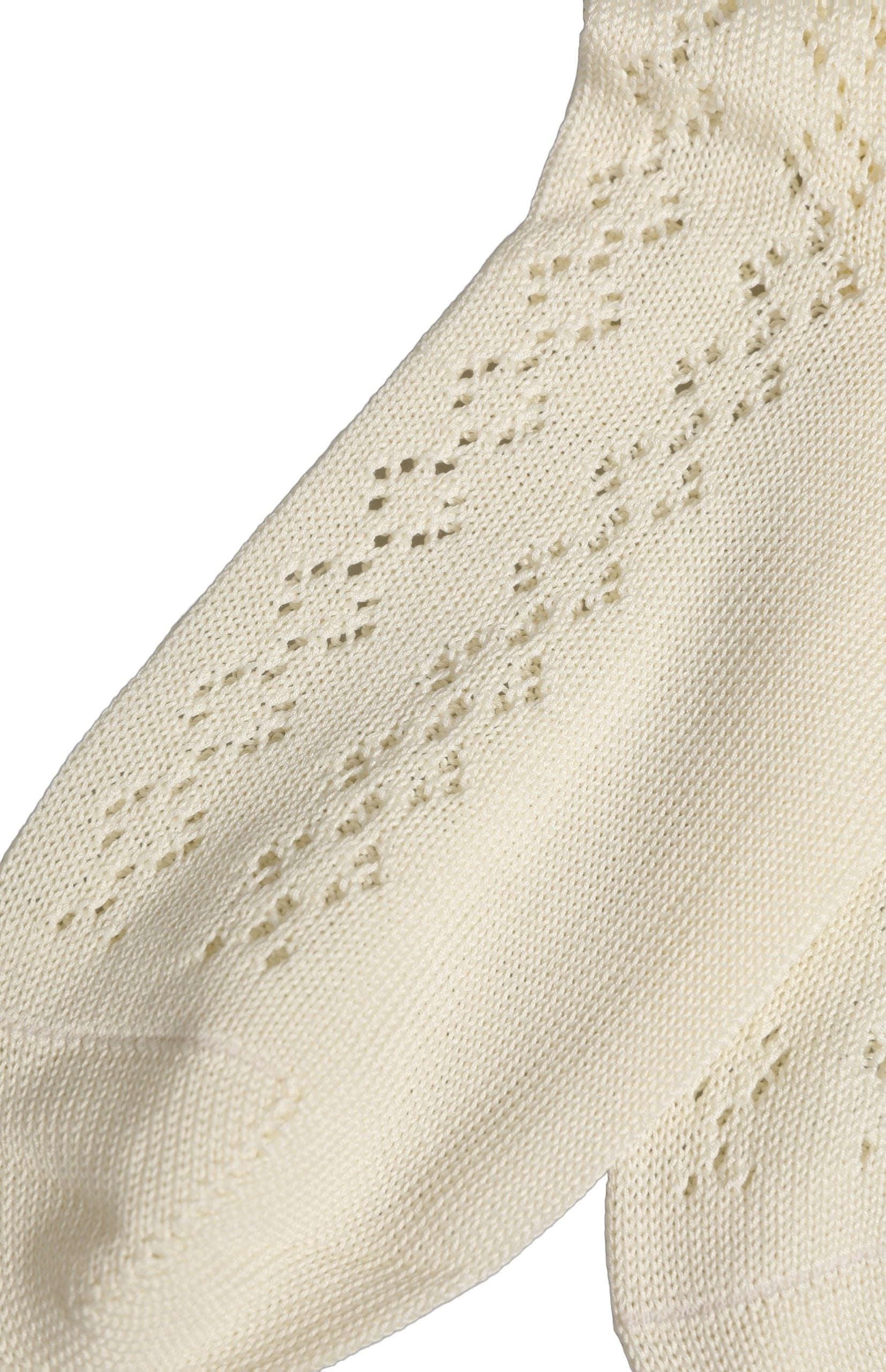 Dolce & Gabbana Off White Cotton Knit Mid Calf Accessory Socks Dolce & Gabbana