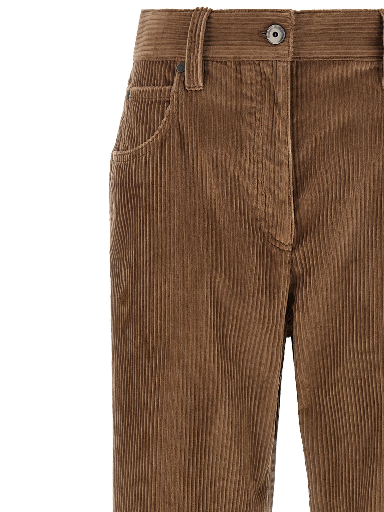 Brunello Cucinelli Brown Cotton Casual Pants Brunello Cucinelli