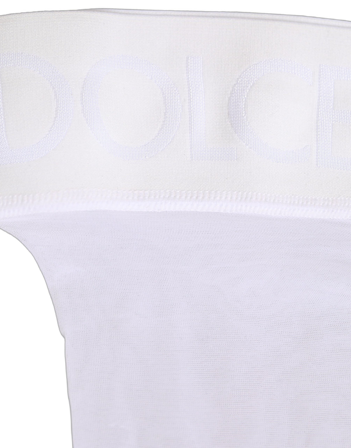 Dolce & Gabbana .White Nylon Logo Calf Long Women Accessory Socks Dolce & Gabbana