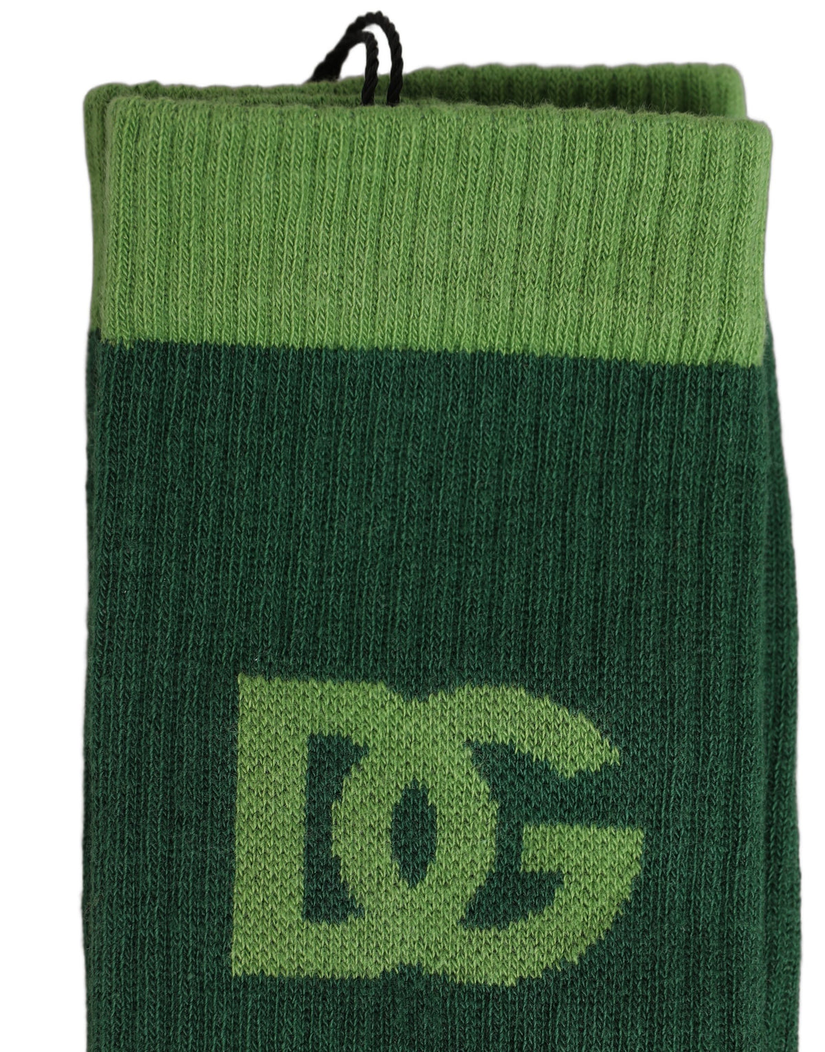 Dolce & Gabbana Green DG Logo Nylon Mid Calf Accessory Socks Dolce & Gabbana