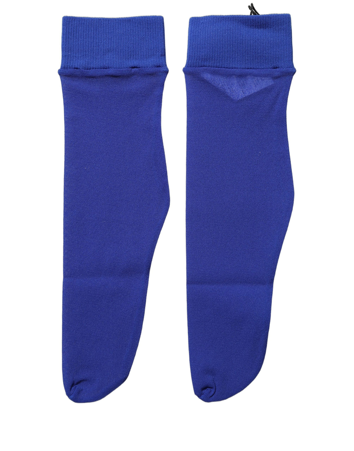 Dolce & Gabbana Royal Blue Mid Calf Sheer Nylon Accessory Socks Dolce & Gabbana