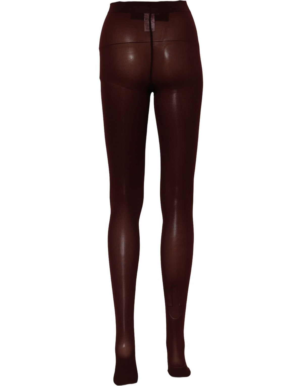 Dolce & Gabbana Maroon Nylon Tights Stocking Pantyhose Socks Dolce & Gabbana