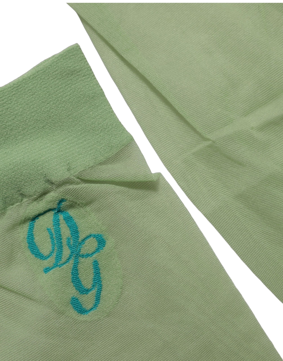 Dolce & Gabbana Green Knee High Sheer Nylon Accessory Socks Dolce & Gabbana