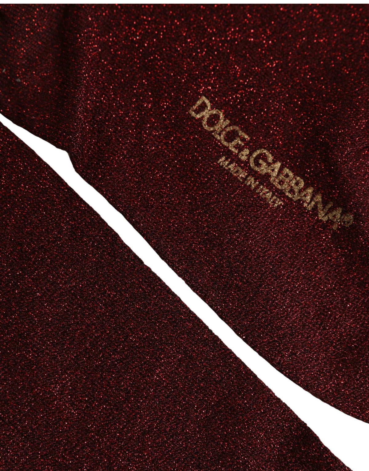 Dolce & Gabbana Burgundy Viscose Mid Calf Accessory Socks Dolce & Gabbana
