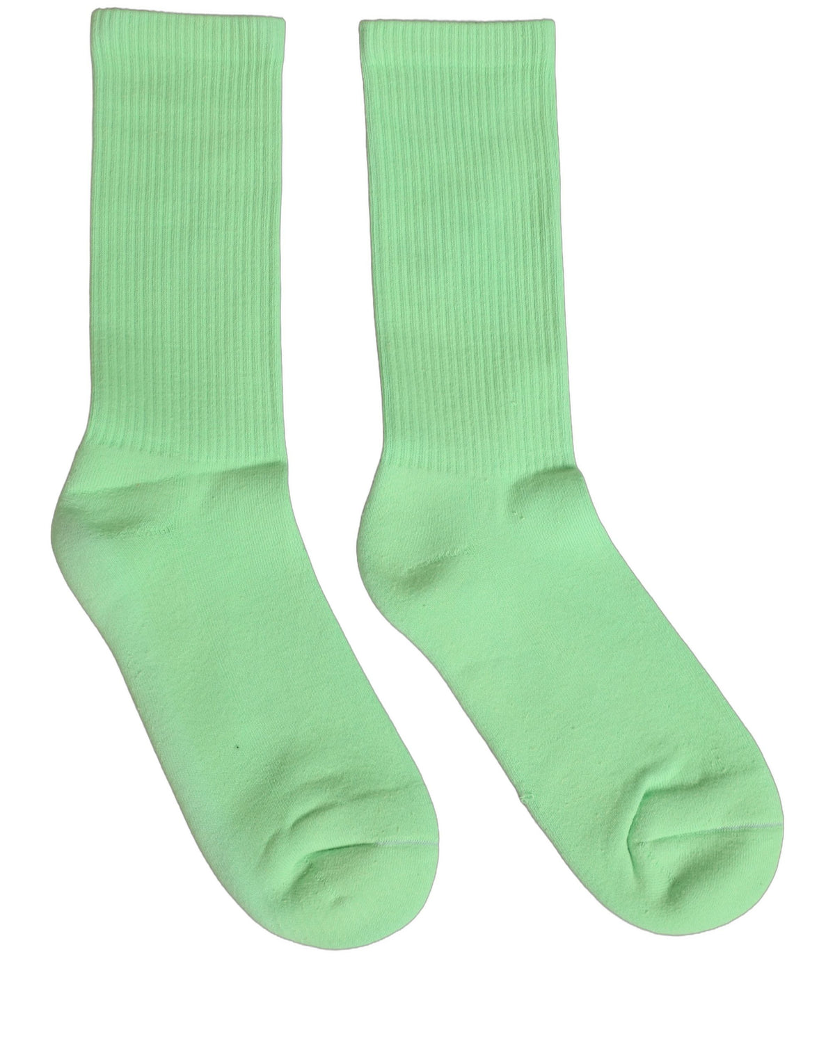 Dolce & Gabbana Green Cotton Ribbed Mid Calf Women Accessory Socks Dolce & Gabbana