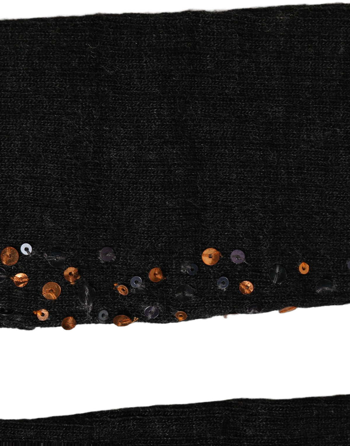 Dolce & Gabbana Dark Gray Sequined Wool Knee High Accessory Socks Dolce & Gabbana