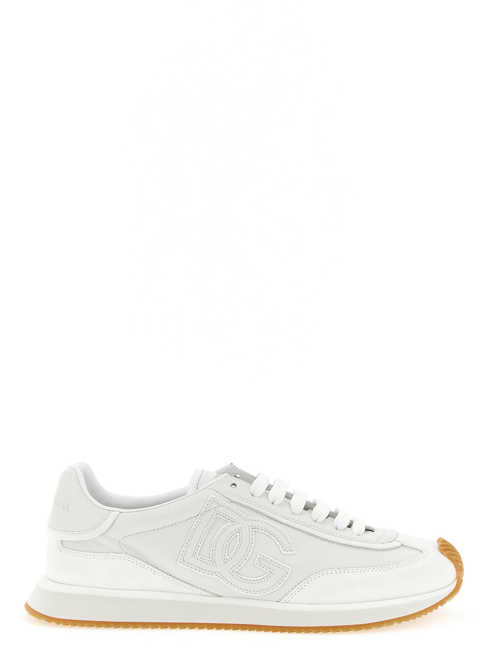 Dolce & Gabbana White Calfskin Low Top Sneakers Dolce & Gabbana