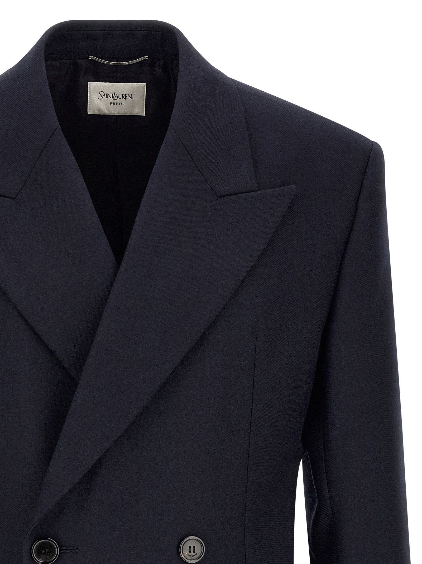 Saint Laurent Blue Wool Blazer Saint Laurent