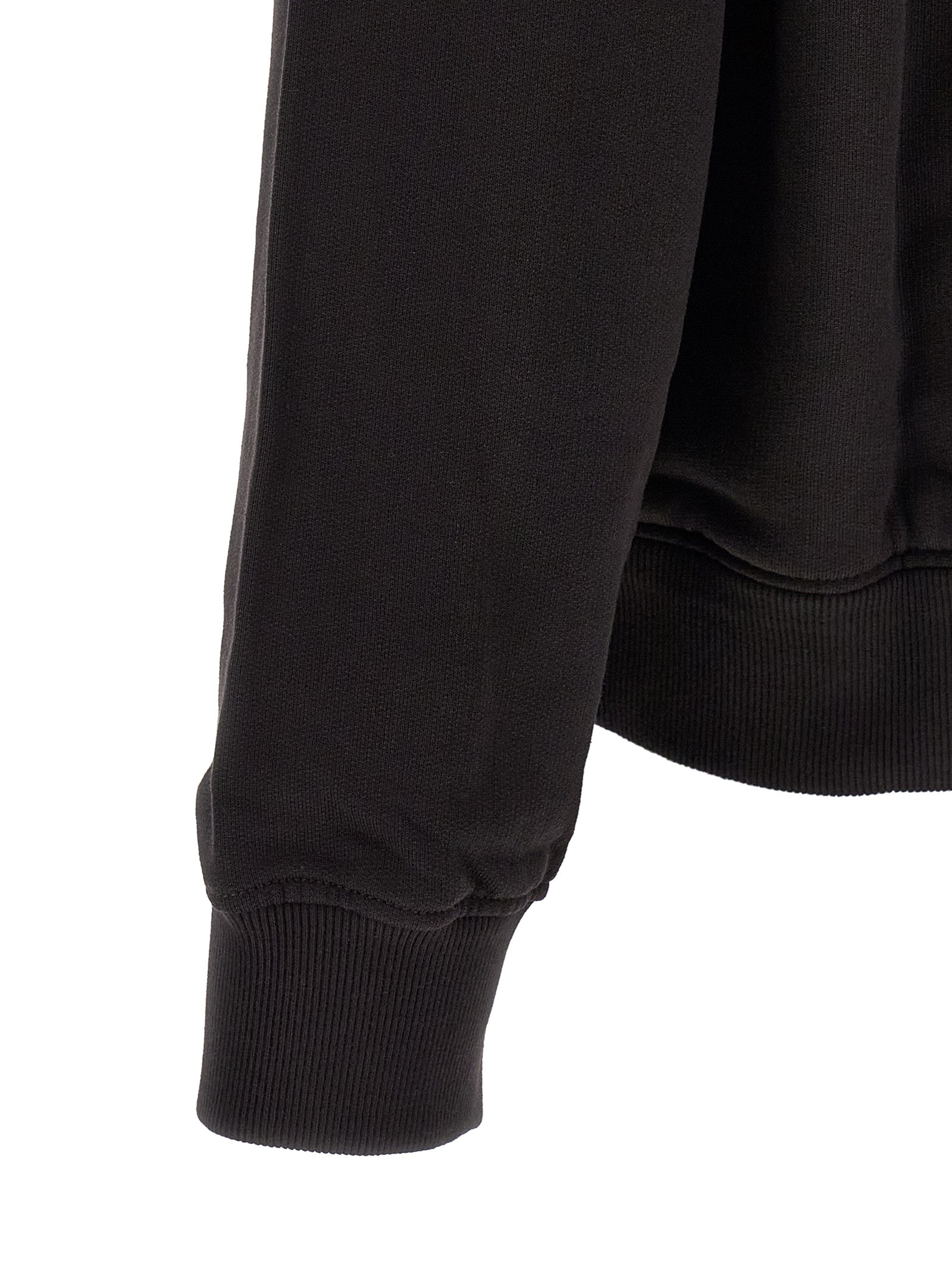 Dolce & Gabbana Black Cotton Sweatshirt Dolce & Gabbana