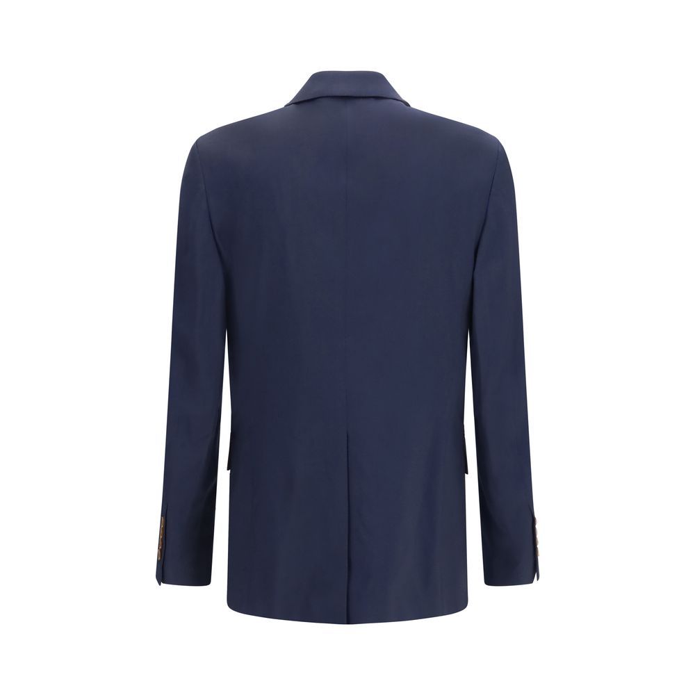 Vivienne Westwood Blue Wool Oves Aries Full-Length Jacket Vivienne Westwood