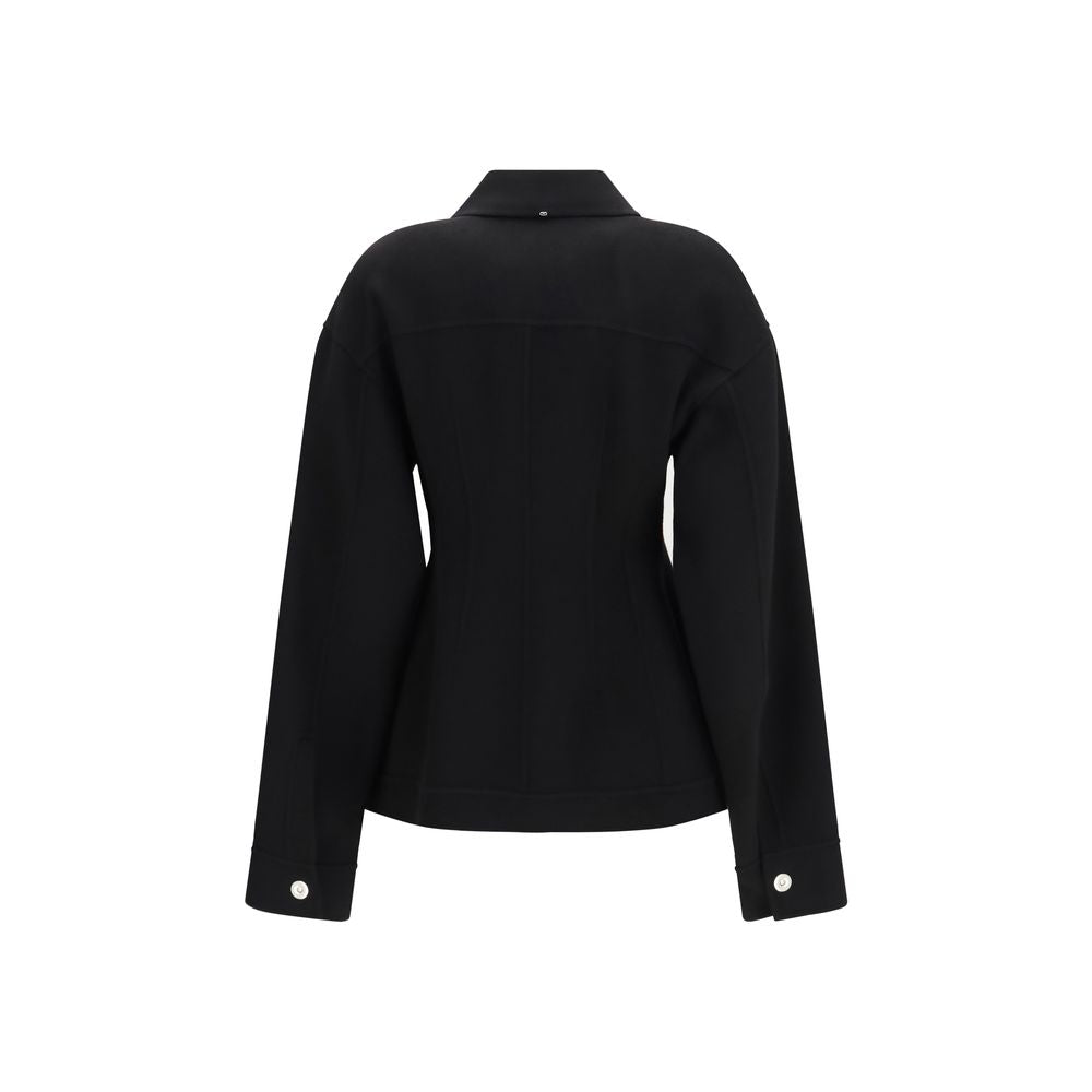 Max Mara Black Wool Oves Aries Coat Max Mara