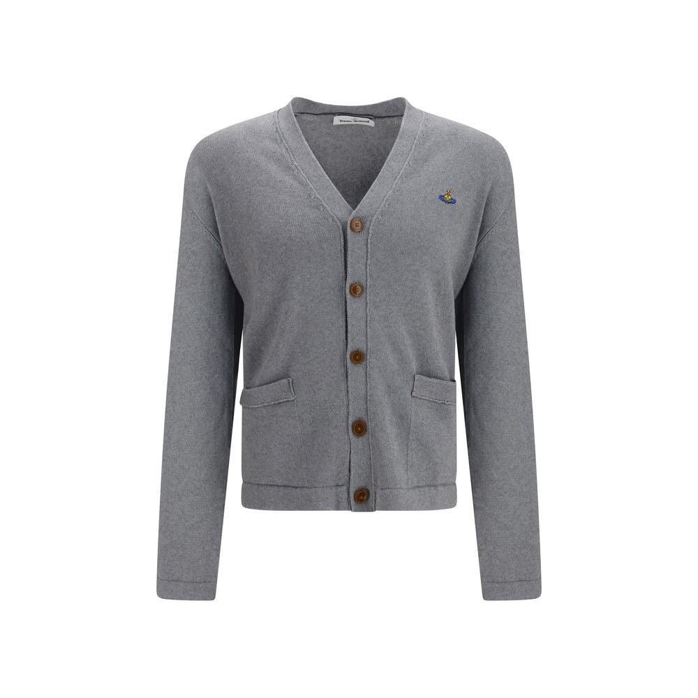 Vivienne Westwood Gray Cotton Cardigan Vivienne Westwood