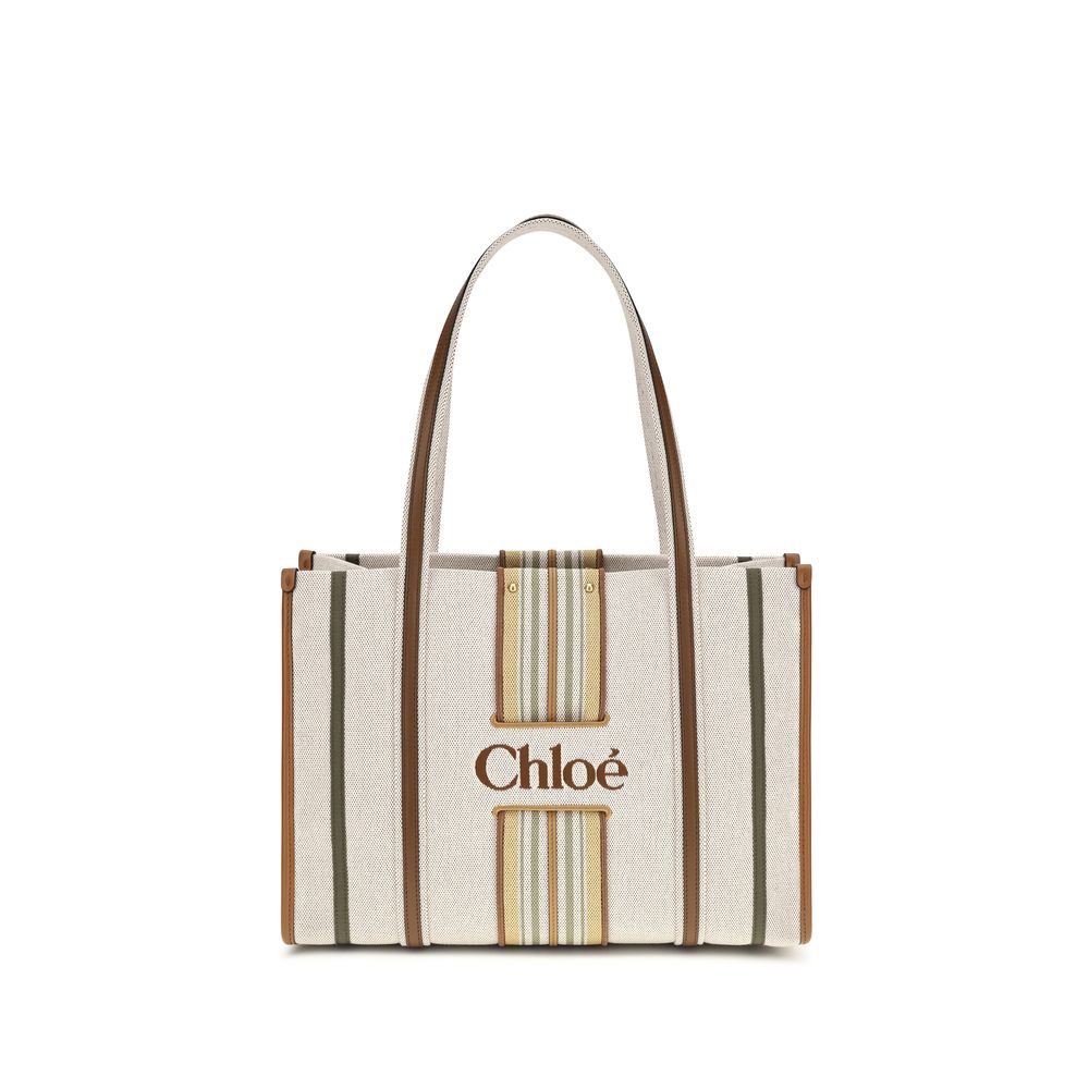 Chloé Beige Cotton Shoulder Bag Chloé