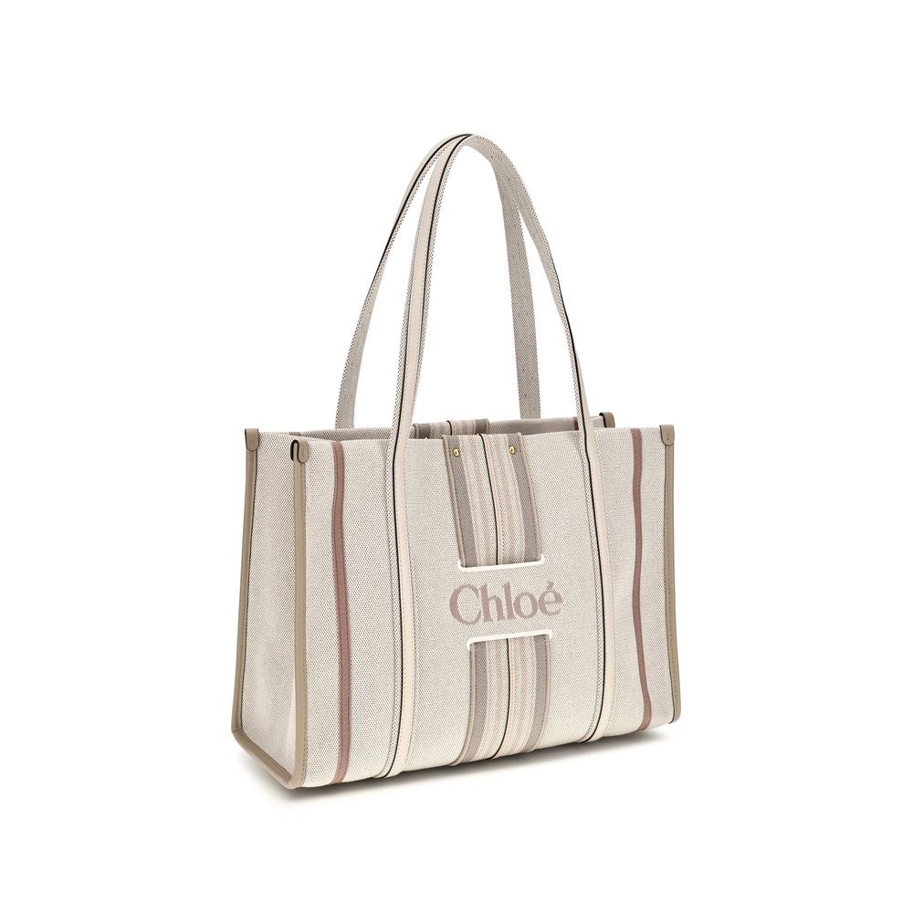 Chloé Beige Cotton Shoulder Bag Chloé