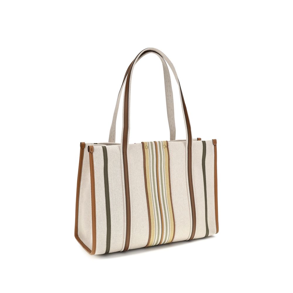 Chloé Beige Cotton Shoulder Bag Chloé