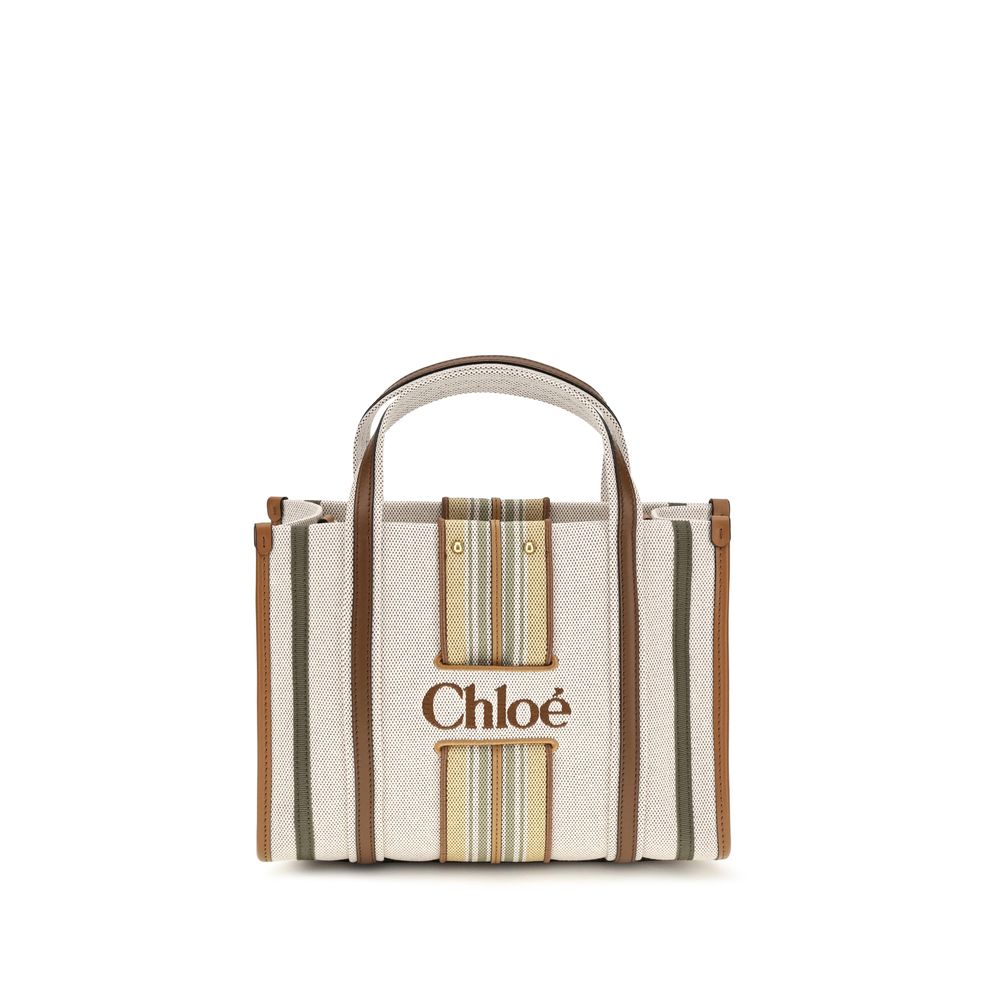Chloé Beige Cotton Shoulder Bag Chloé