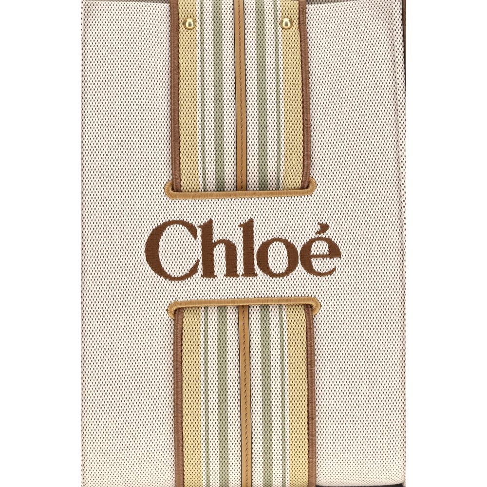 Chloé Beige Cotton Shoulder Bag Chloé