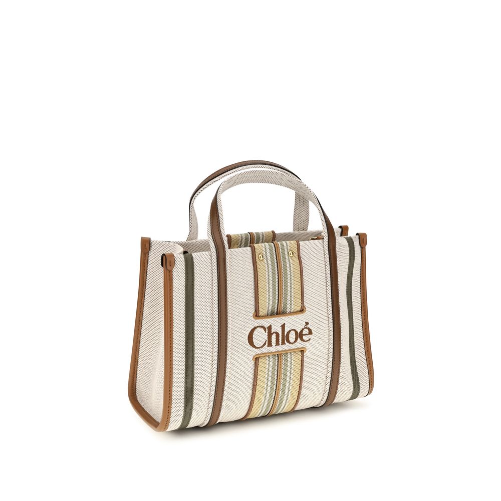 Chloé Beige Cotton Shoulder Bag Chloé