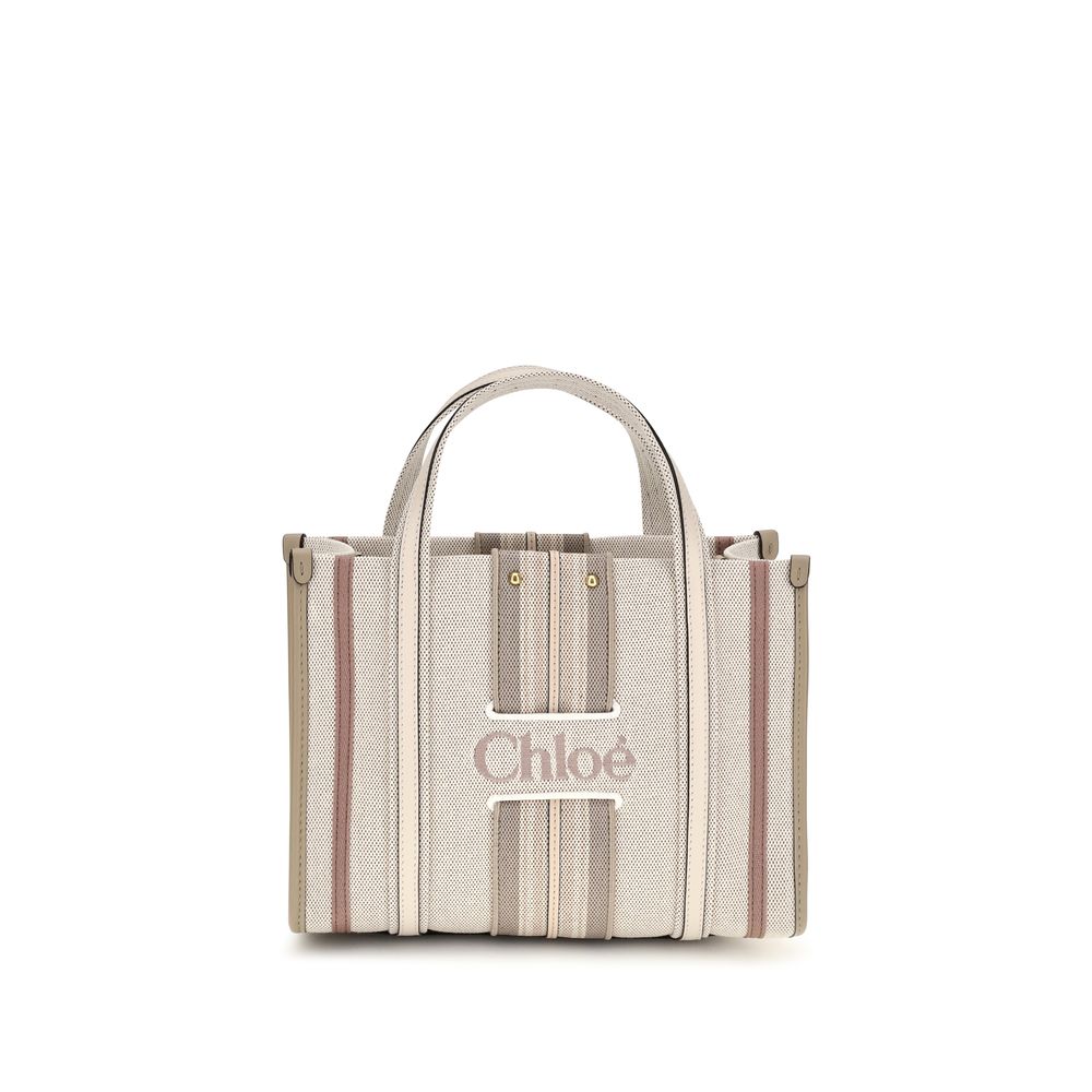 Chloé Beige Cotton Shoulder Bag Chloé