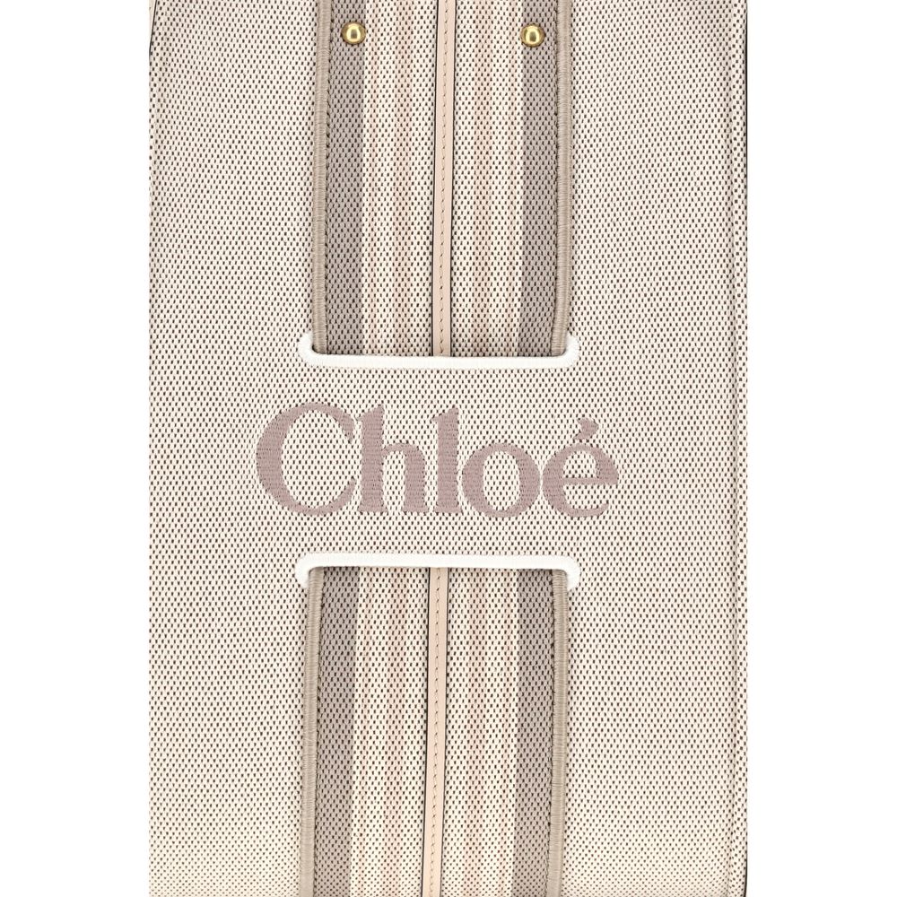 Chloé Beige Cotton Shoulder Bag Chloé