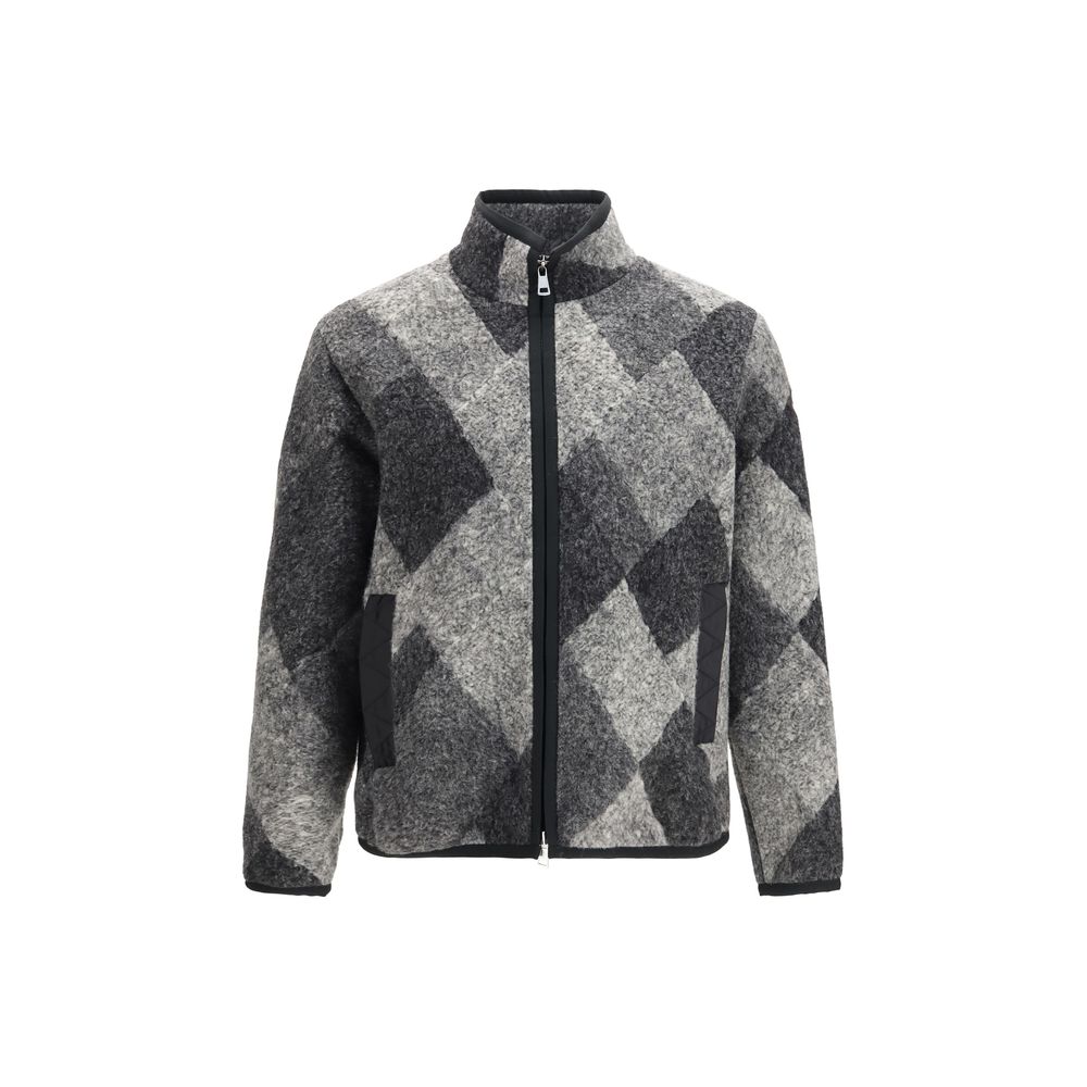 Moncler Gray Wool Oves Aries Sweatshirt Moncler