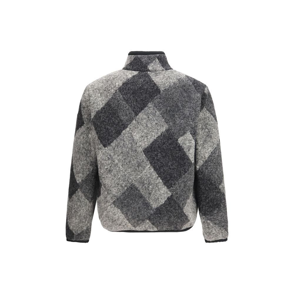 Moncler Gray Wool Oves Aries Sweatshirt Moncler