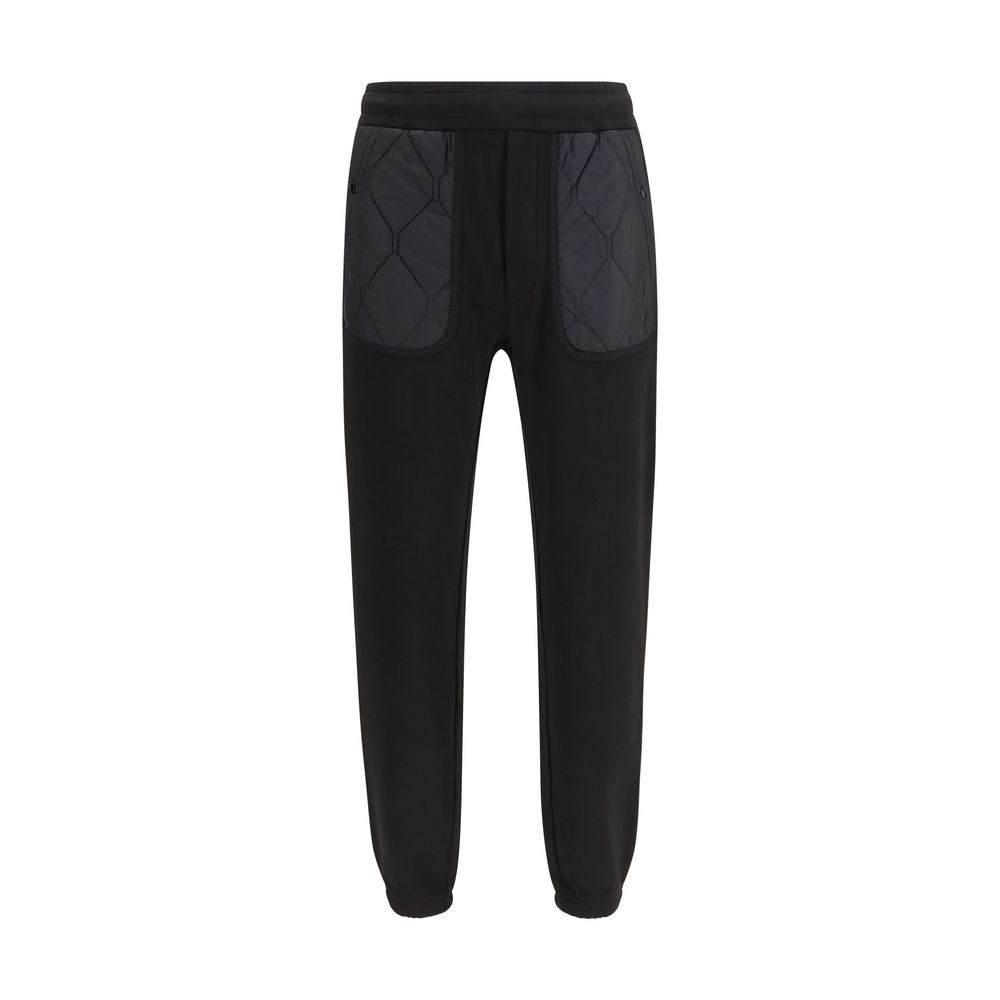 Moncler Black Cotton Athletic Pants Moncler